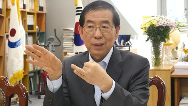 失踪の韓国・ソウル市長 遺体発見　元秘書が「セクハラ」刑事告訴