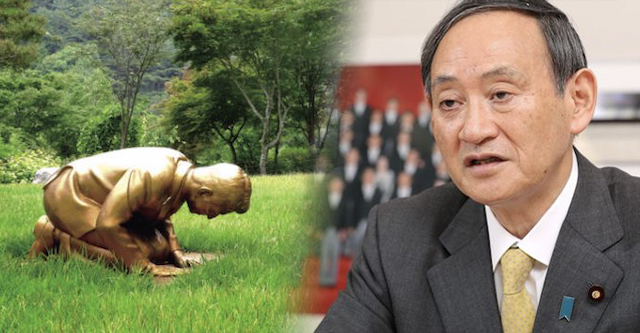 菅長官、韓国の“土下座像”設置に「仮に報道が事実であれば日韓関係に決定的影響」