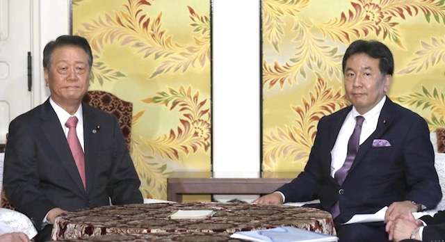 枝野代表と小沢氏が会談… 小沢氏「あと１、２年で枝野内閣。政権構想を練ってください」
