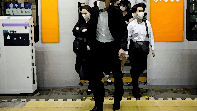 電車内でマスク外し電話を注意され立腹、つえで暴行　自称会社役員を逮捕　兵庫県