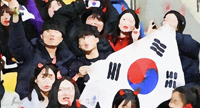 【日韓戦】韓国サポーター、指笛＆大声援…「コロナ感染対策違反」の禁止行為を連発