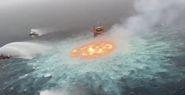 【話題】『メキシコ湾の海底ガスパイプラインの火災の映像』