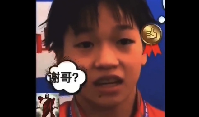【動画】母国語も聞き取れない中国の１４歳金メダリスト → 中国のインフルエンサー「飛び込み機械か」