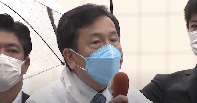 【処理水放出】立憲・枝野代表、福島県の街頭演説で「政権とれば、いったんストップ」