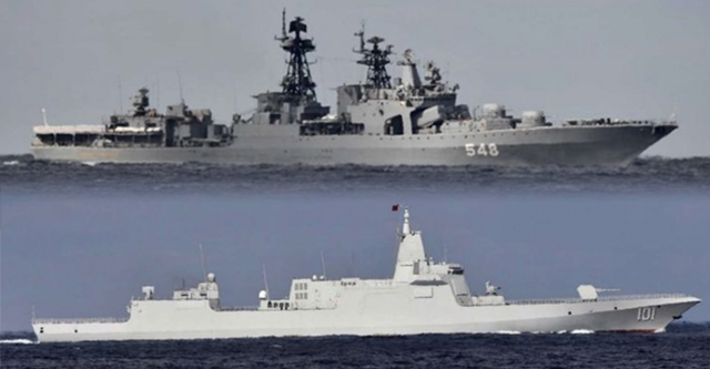 【警戒】中国・ロシア１０隻、日本列島を一周　極めて特異な行動