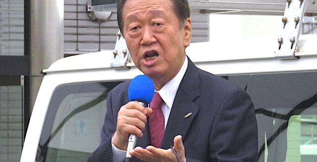 小沢一郎氏「選挙結果を見ても、このままでは日本に民主主義を定着させることはできない」