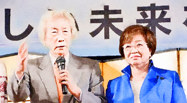 小泉元首相、共産、社民両党の県組織が推薦する野党候補を支援「将来必ず原発をゼロにする」「当選すれば日本を動かす」