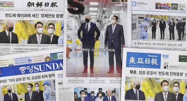 韓国メディア「バイデン大統領が日本に先立って韓国を訪れたのは異例の対応。尹錫悦新政権に対する期待の大きさの表れだ」