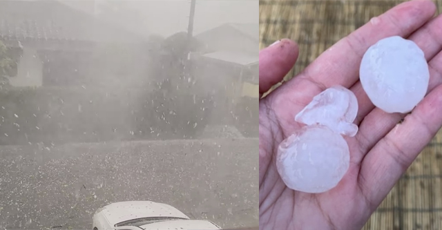 【動画】「車ボコボコ」埼玉北部で巨大な雹（ひょう）が家屋や車を直撃！