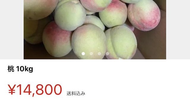 山梨県で桃4000個(100万円相当)盗まれる → メルカリで怪しい桃が出品され話題に…