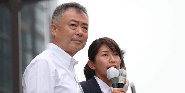 もりした千里さん、自民党・桜井充候補の応援に駆けつける