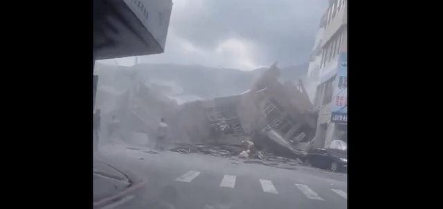 【動画】台湾東部で強い地震　“建物倒壊や列車脱線の被害”