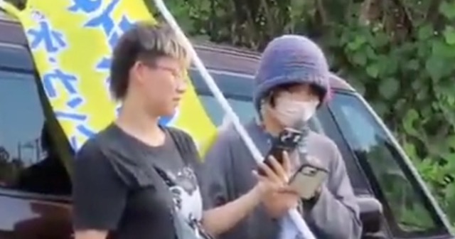 【動画】石垣島に現れた自衛隊反対派、韓国語でスピーチしてしまう…