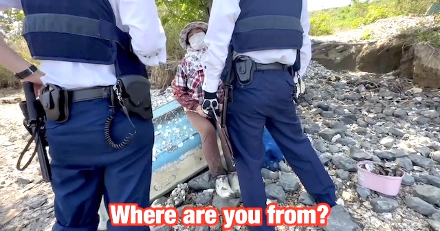 【動画】不法投棄した中国人、在留資格の証明出来ず警察が連行