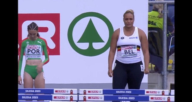 【動画】女子100mハードルに出場予定だったベルギー選手2人がケガで欠場… 同国の砲丸選手が急きょ出場！ 最下位も注目を集める