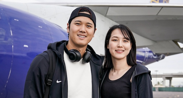 大谷翔平選手　新妻を伴い、韓国へ　自身インスタでおそろい「黒コーデ」披露