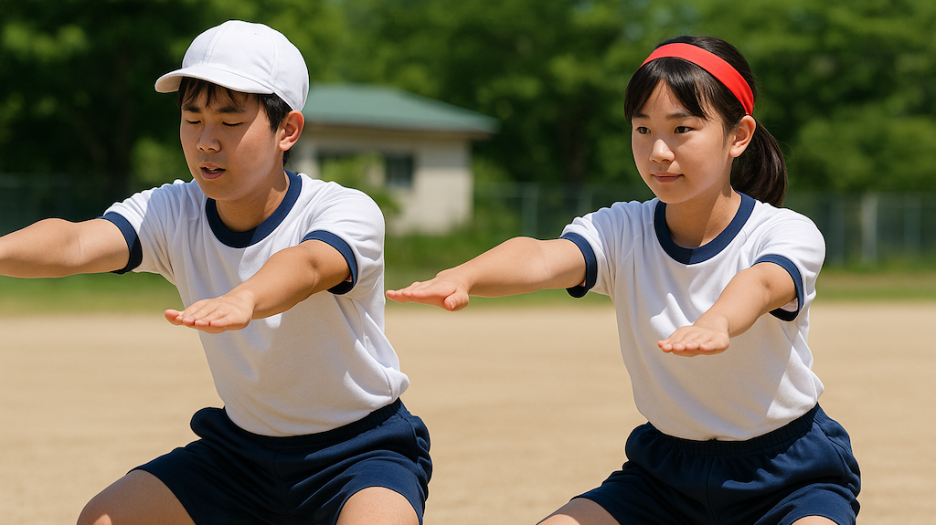 下着の透けを避けるため学校で紺色の体操服が増加