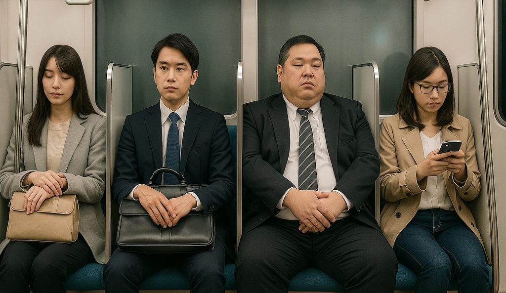 【話題】『電車のシートはこうなるべき。。。』(※イメージ画像)