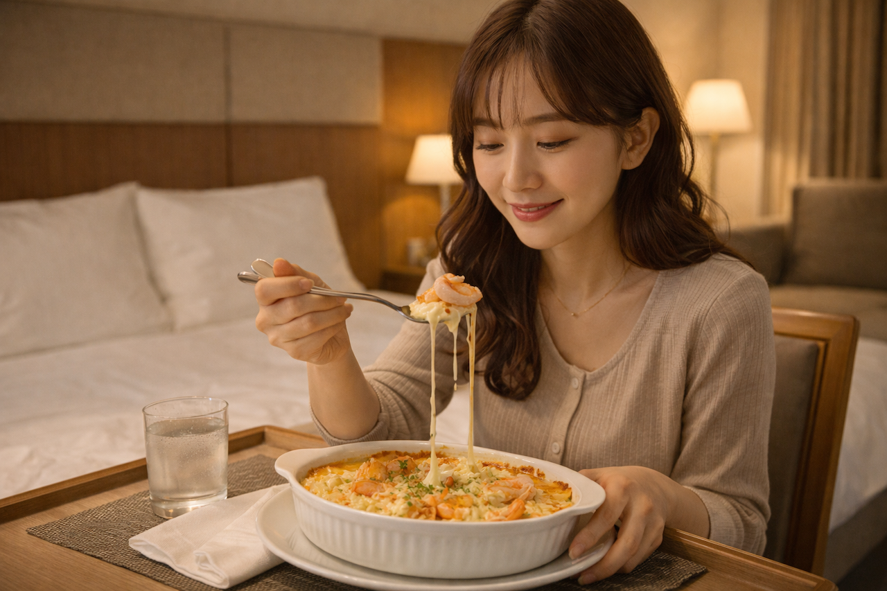 【旭川】所持金7円でラブホテルに入り、エビグラタンを堪能した女を逮捕