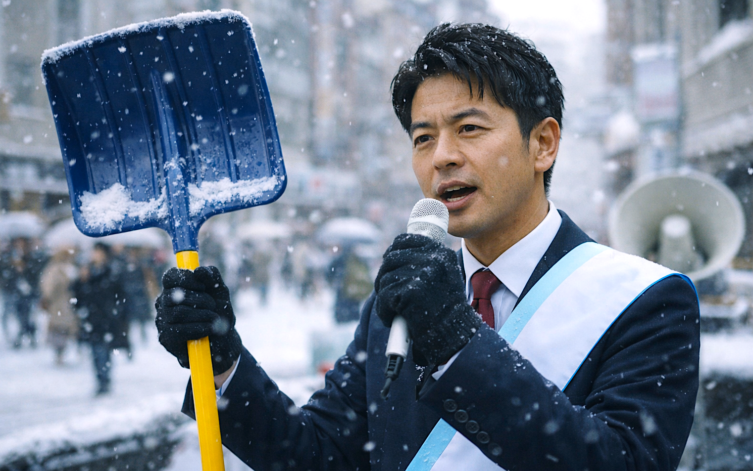 【!?】比例れいわ「雪かきで大変な時期の道民の代弁をすべくスコップ片手に各地を回ります！」