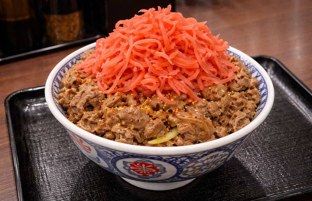 プロレスラー・本間朋晃さん、牛丼“紅生姜山盛り”で炎上… → 再び吉野家へ「やっぱりこのくらい必要でした(ﾊﾟｼｬﾘ)」