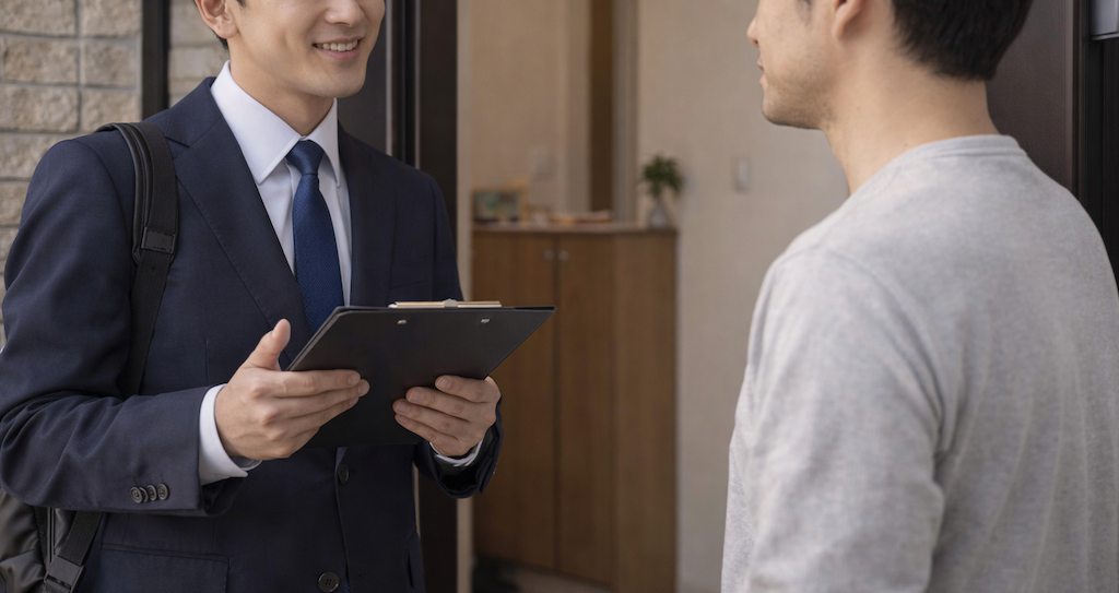 【動画】絶対に動画を消させたい『訪問販売員』VS とにかく帰って欲しい『かたおか将志・座間市議会議員』