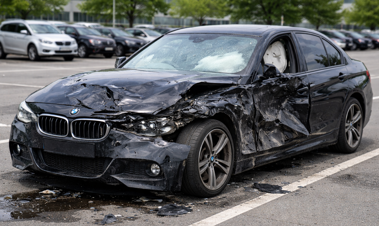 二重駐車で車が動かせない & 持ち主に電話しても無視 → AIで“大破”した車の画像を送付 → 3分で持ち主登場