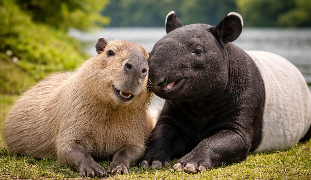 英国動物園が苦渋の決断… “親友“のバクとカピバラを同じ日に安楽死
