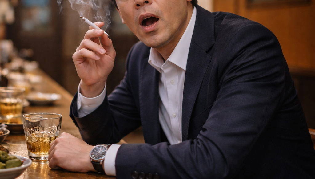 【動画】「消してください報知器鳴っちゃうんで」ヤニカスさん、禁煙の飲食店で堂々と紙タバコを吸って外国人に晒される…