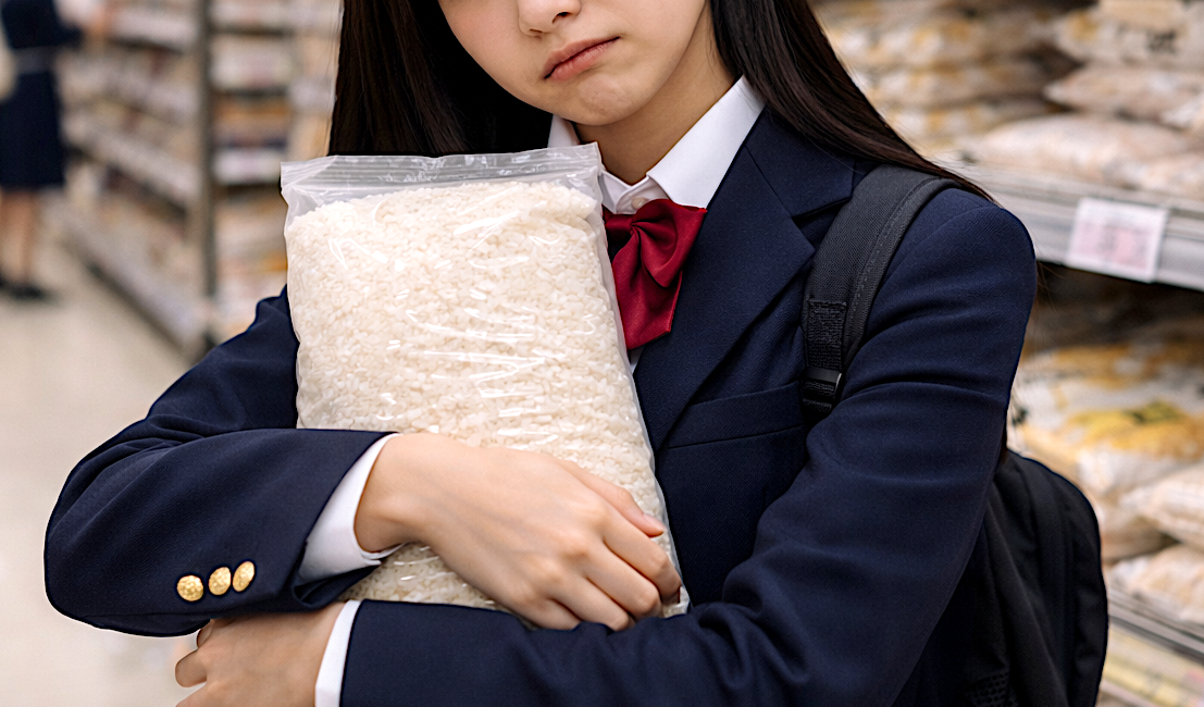 「お金なかった」コメ万引き、事務所から逃走はかり店員を足蹴り… 女子高生(17)を逮捕