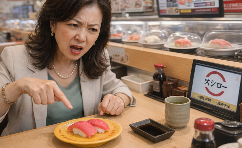 スシロー中国客「マグロのすしに寄生虫の卵がついていた！」→ 当局が検査 → 寄生虫検出されず