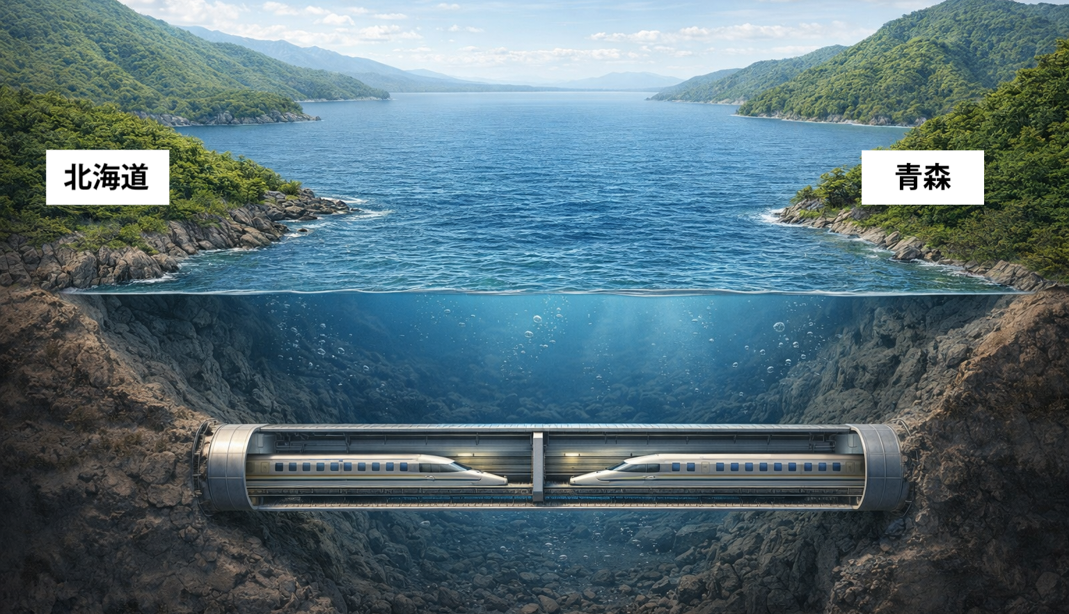 【話題】『青函トンネル、いまだに青函トンネルはこうだと思っている、水圧という概念がない人がまぁまぁいる現実…』
