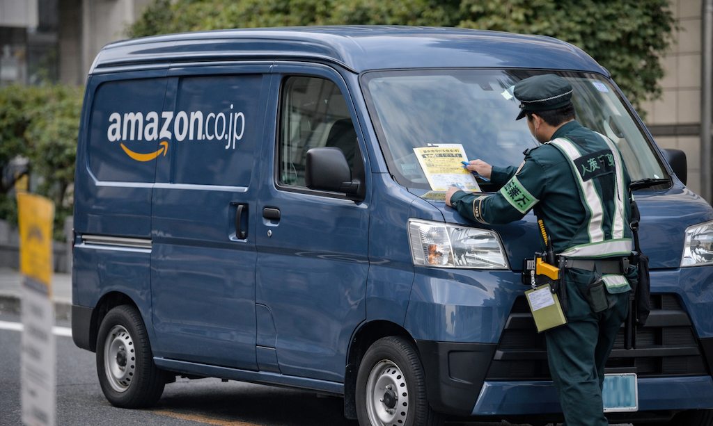 Amazon配送ドライバーから悲鳴… マンション下でわずか2〜3分の置き配中に駐禁切符「5分以内の積み下ろしも配送は適用外と言われ日当飛んだ」見直し求める声