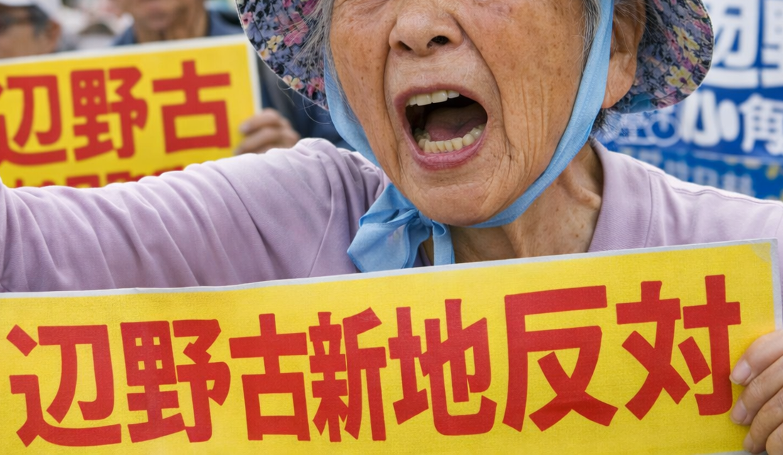 【動画】“基地反対”の為に３年半前に本土から沖縄移住した高齢女性「日本国憲法９条は、マッカーサーが決めたのではない！幣原喜重郎がマッカーサーに提案した！」