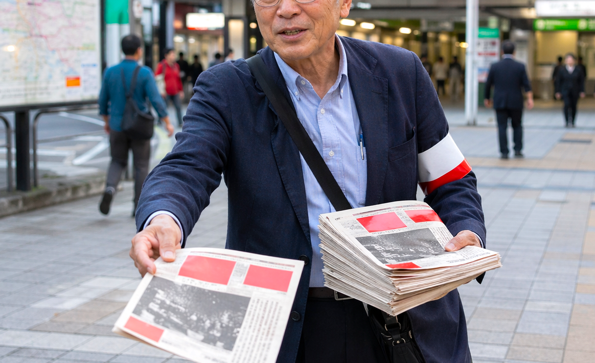 “しんぶん赤旗”を配る人物に「辺野古の船の転覆事故の記事はありますか？」→ 結果…