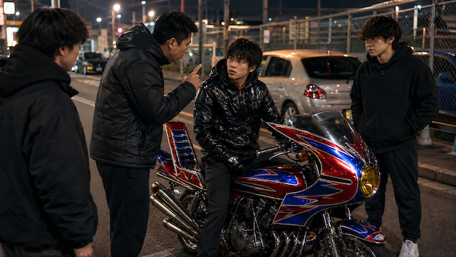 【動画】福岡のバイク少年、中洲で“ブンブン”してしまい 大人たちに怒られる…