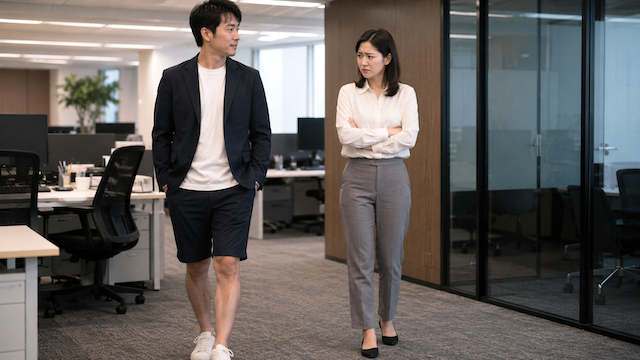 【クールビズ】ハーフパンツ導入に、男性「涼しく働きやすい」→ 一部女性「おじさんのすね毛を見たくない」