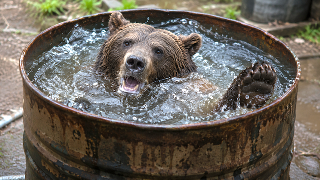罠にかかったクマを溺死させ駆除 → SNSで拡散され非難殺到…
