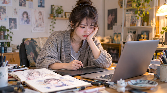 イラストレーター、生成AI普及で仕事激減「予想してたけど、本当に依頼がほぼ無くなりました。悔しい…」